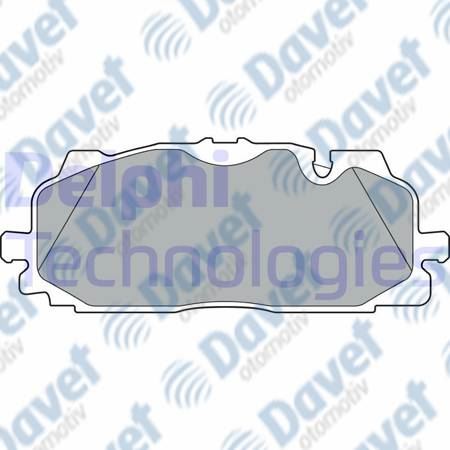 DELPHI LP3302 Fren Balatasi On Audi A4 A5 Q5 Q7 1za 1ll 1zc 1zk 1ln 17-